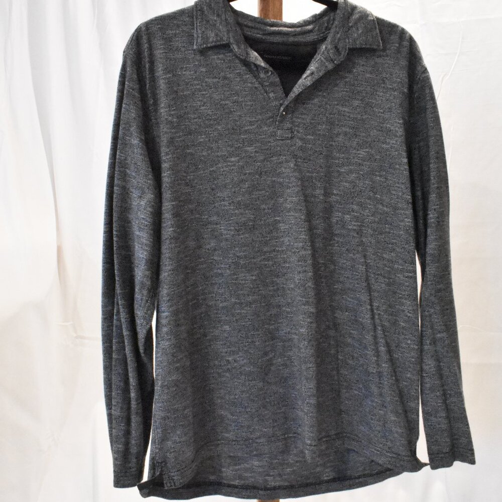 BR Factory - Long-Sleeve Collared Pull-Over -- Large